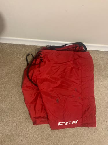 Red Used L/XL CCM PP15 Goalie Pant Shell