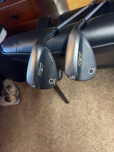 Used Right Handed Stiff Flex Steel Shaft Vokey SM5 Black Wedge Wedge