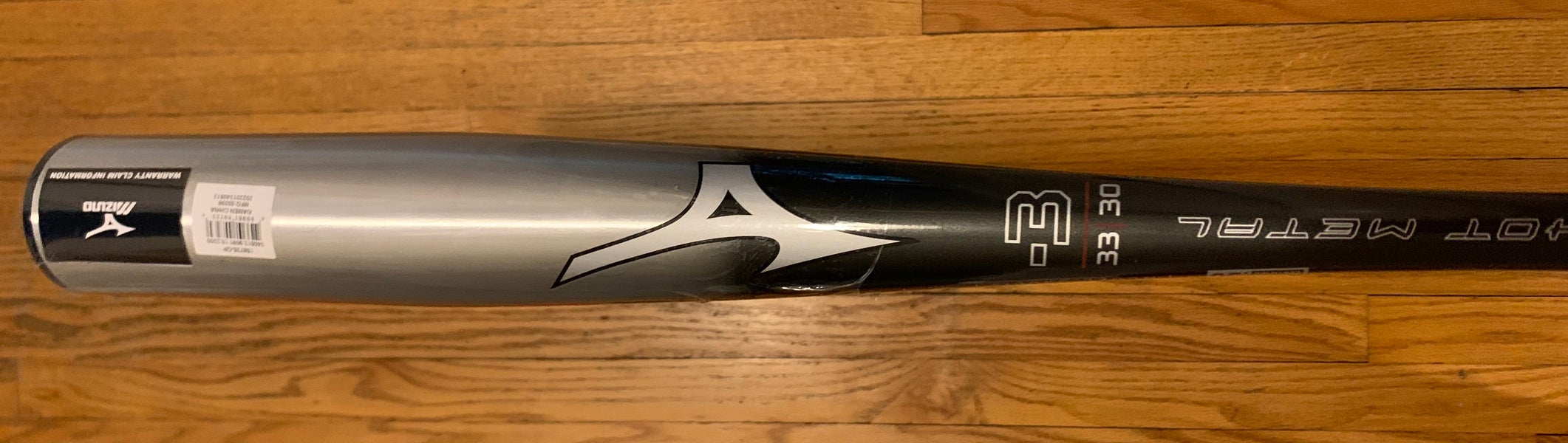 New BBCOR Certified 2022 Mizuno Alloy Hot Metal Bat (-3) 30 oz 33"
