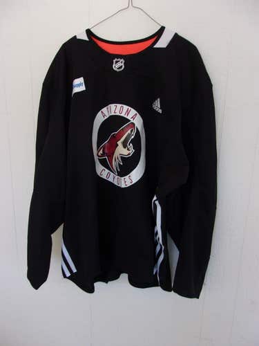 Arizona Coyotes black Adidas practice jersey size 58 with MED SUPPLY patch (2017-2021 seasons)