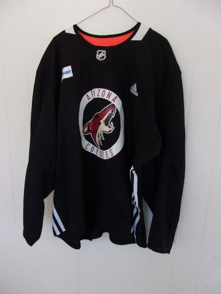 Arizona Coyotes black Adidas practice jersey size 58 with MED SUPPLY patch (2017-2021 seasons)