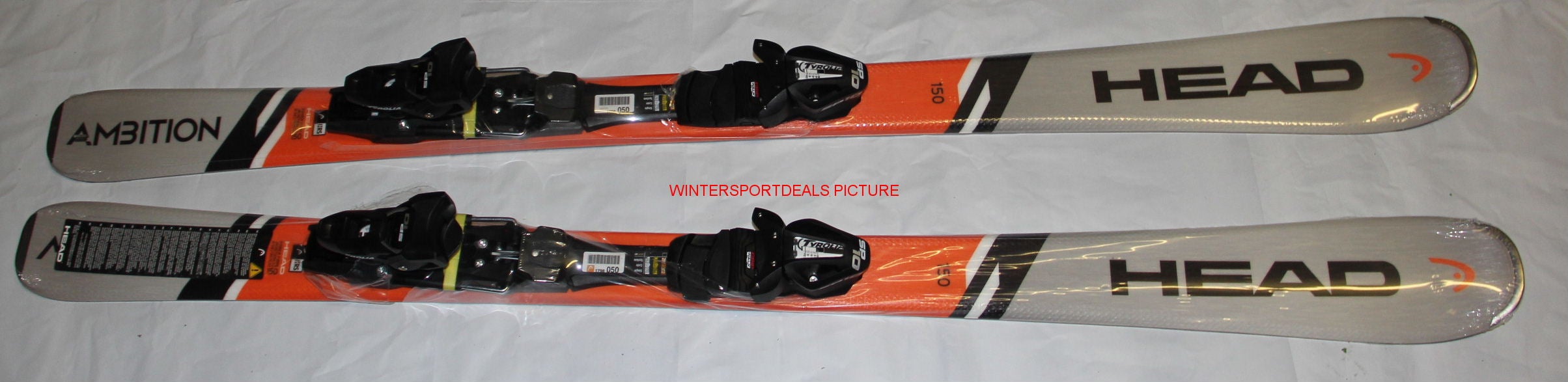 NEW Head Ambition 150cm R Skis with size adjustable SP 10 GW Bindings 2022