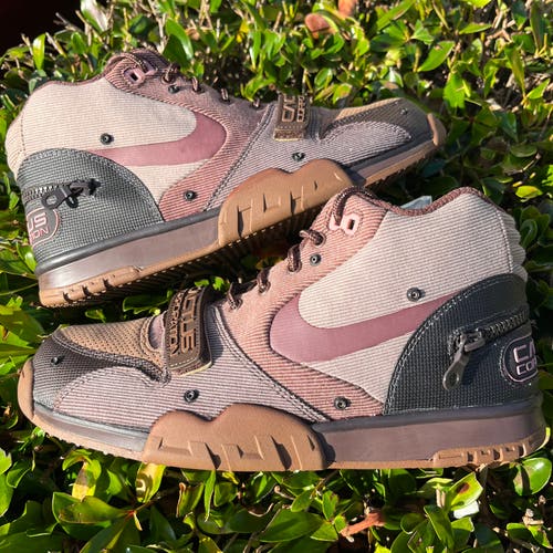 Nike Air Trainer 1 SP Travis Scott Wheat Size 10 Mens Shoes Sneakers Dark Brown Canvas DS New