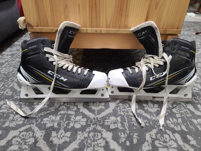 Senior Used CCM Tacks 9060 Hockey Goalie Skates Regular Width Size 11