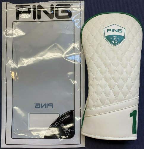PING Limited Edition Heritage Driver Cover Headcover White MINT! #76103