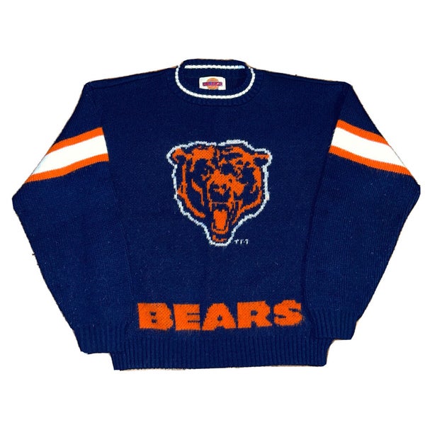 Vintage NFL KIDS Chicago Bears Cliff Engle Style Wool Sweater Ditka Rare  1980s