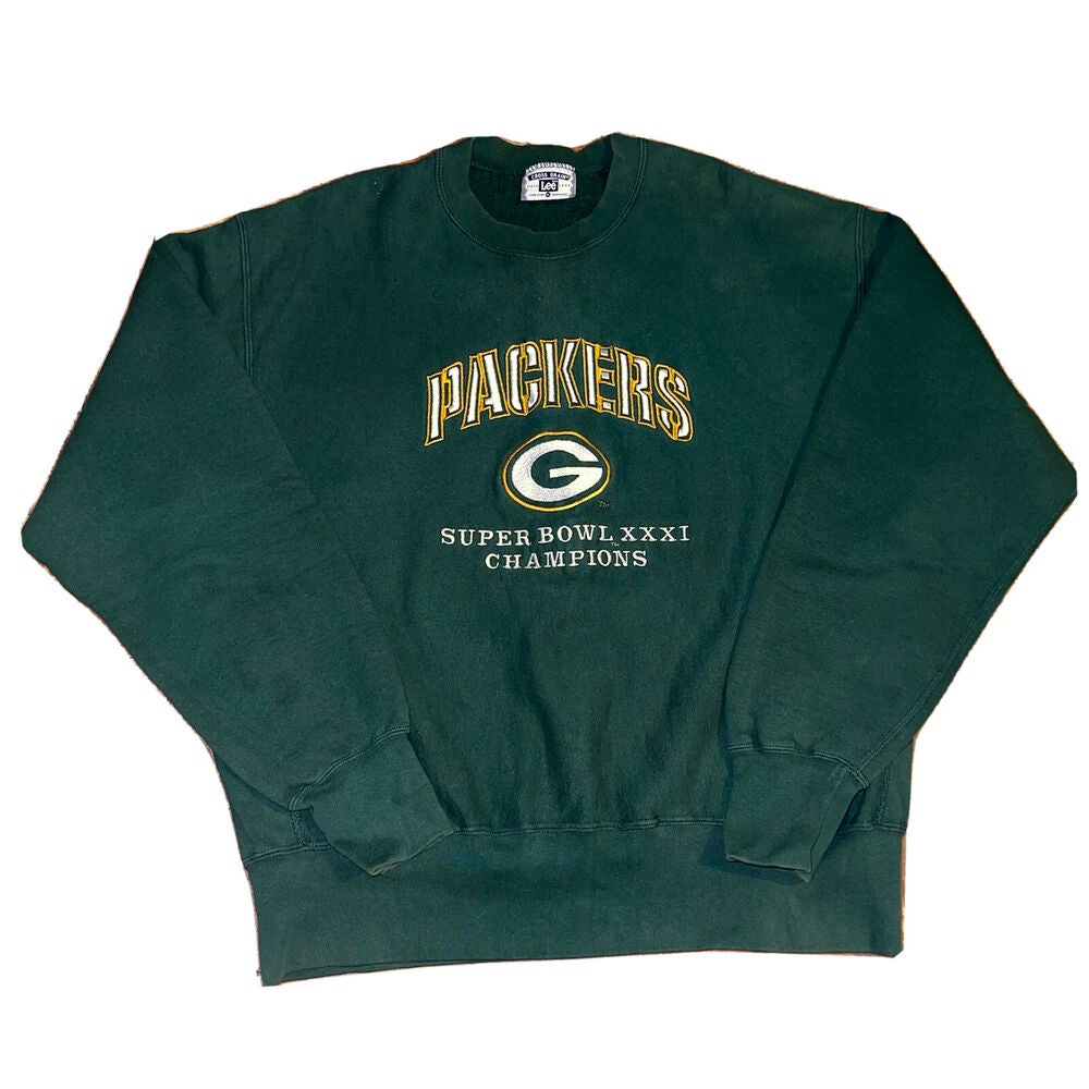 Vintage Green Bay Packers Super Bowl XXXI Lee Cross Grain