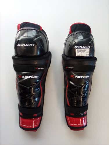 Used Bauer X Instinct 15" Hockey Shin Guards