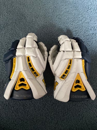 Michigan Team Issued Used Player's Maverik 13" Rome Lacrosse Gloves