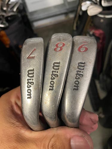 Wilson Golf clubs Deep red  3 Pc iron set ,  Fat shaft