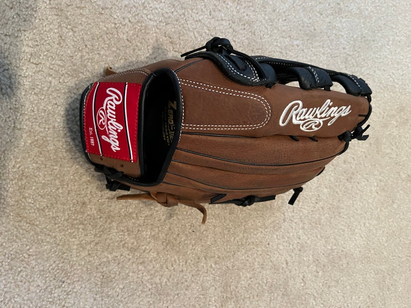 Used Rawlings Left Hand Throw Outfield Premium Series Baseball Glove 12.75"