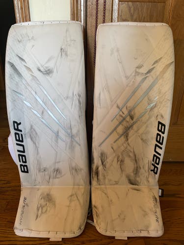 Used 34" Bauer Hyperlite Goalie Leg Pads