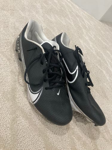 Black Adult Used Men's Size 11.5 (Women's 12.5) Molded Cleats Nike Low Cut Vapor