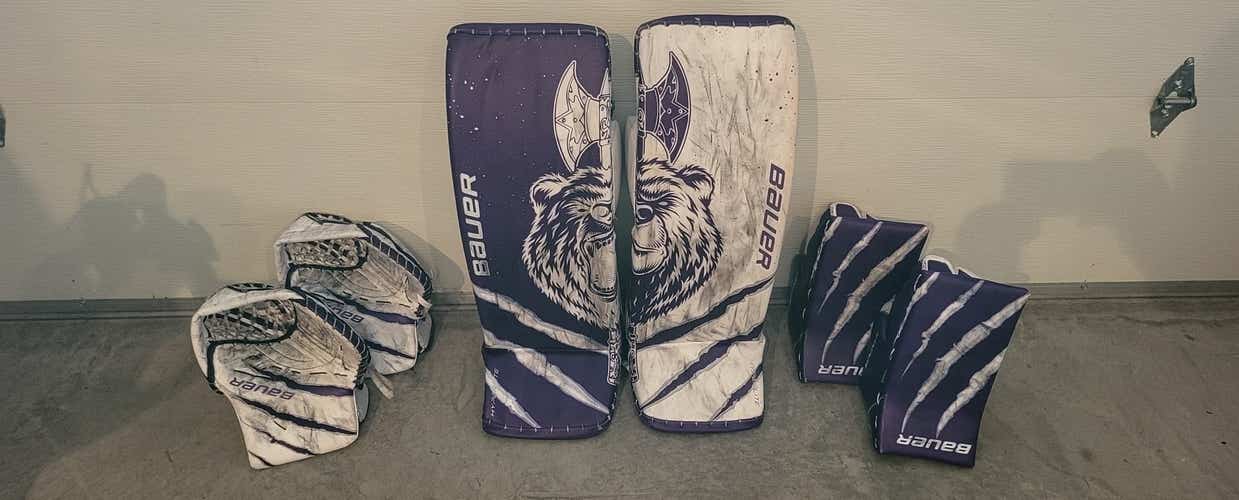 Custom Bauer Hyperlite Full Set (Large/35+1) + Extra Glove & Blocker