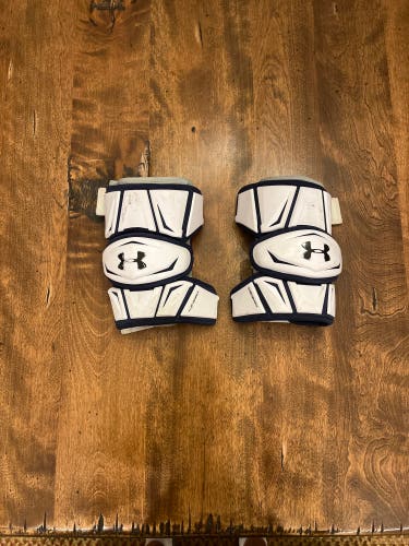 Under Armour Revenant Blue & White Arm Pads