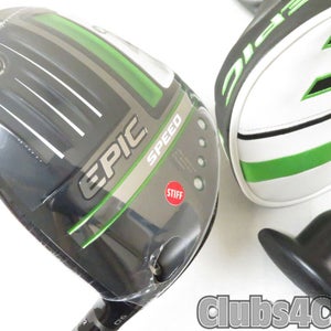 Callaway Epic Speed Driver 9° HZRDUS Smoke Green 50g 6.0 Stiff +Cover .. NEW