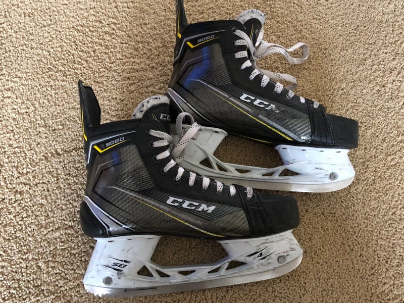 Used Ccm 9060 Tacks Ice Hockey Skates Size 9.5