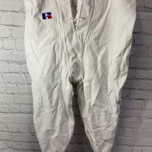Russell Athletic Mens Baseball Pants Size 5X-Large White Durable Comfortable New