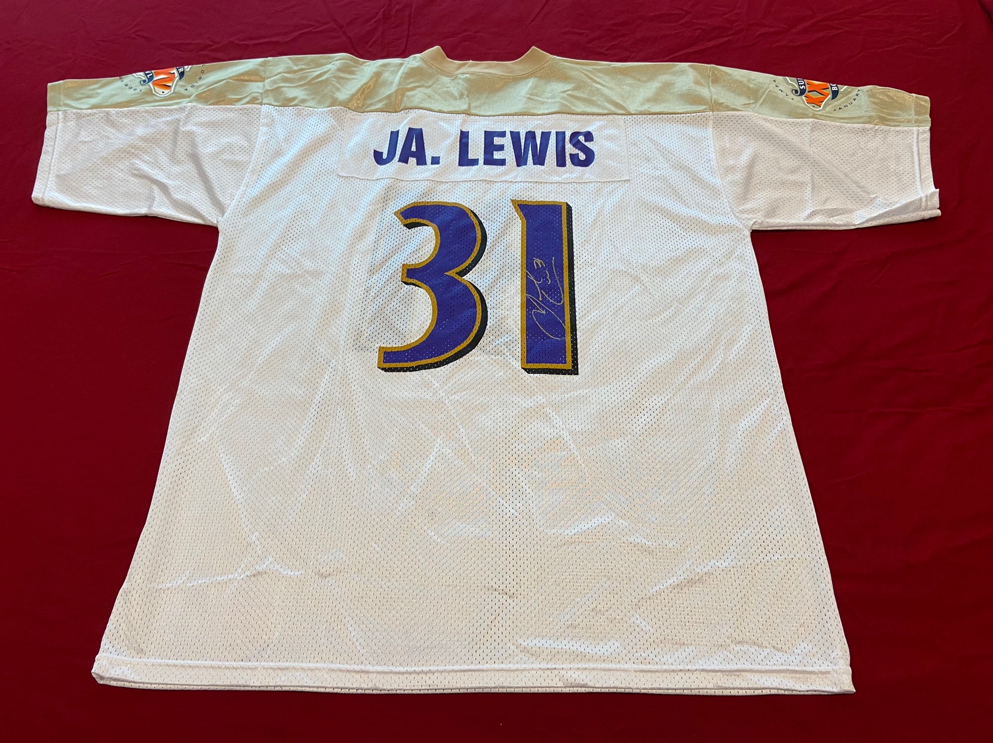 footballcollectible Jamal Lewis Autographed Baltimore Ravens Jersey