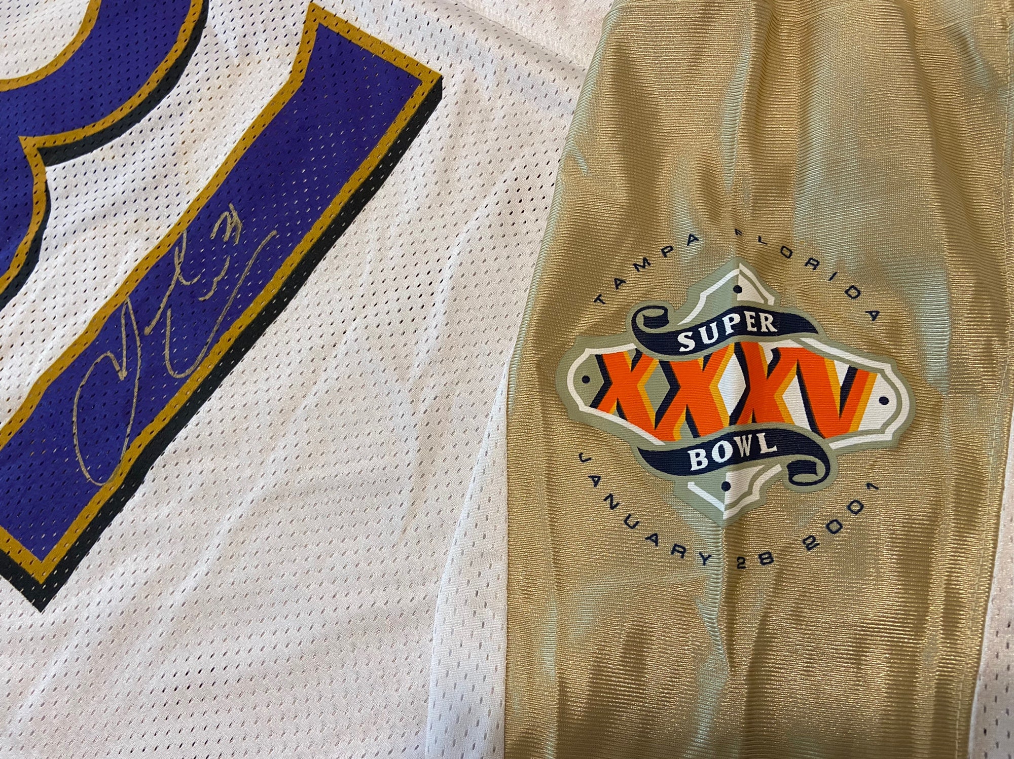 NFL Jamal Lewis Ravens Super Bowl XXXV Signed / Autographed Majestic XL  Event Jersey - RARE