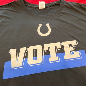NFL Indianapolis Colts #91 “VOTE” Team Issued / Used T-Shirt