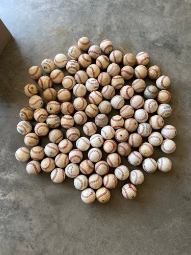 100 Used Baseballs