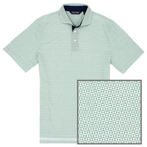 Polo Golf Ralph Lauren Printed Pima Jersey Polo Outback Green Hourglass