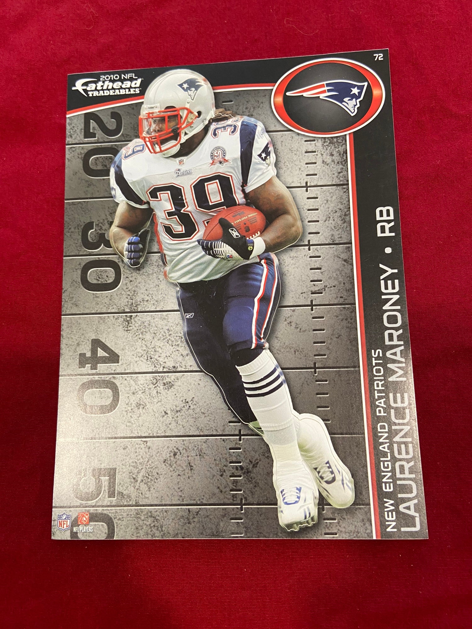 NFL 2010 5x7 Fathead Laurence Maroney New England Patriots