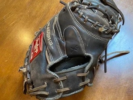 Used Right Hand Throw Rawlings Catcher's Pro Preferred Baseball Glove 34"
