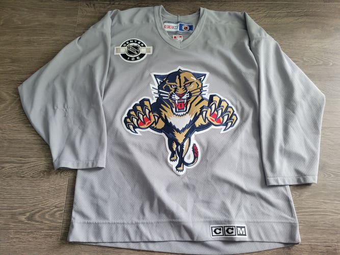 CCM Florida Panthers Gray NHL Hockey Practice Jersey Adult Medium