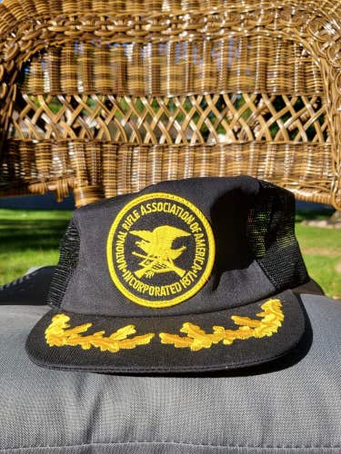 Vintage NRA National Rifle Association K Prodcuts Mesh Vtg Trucker Hat Snapback