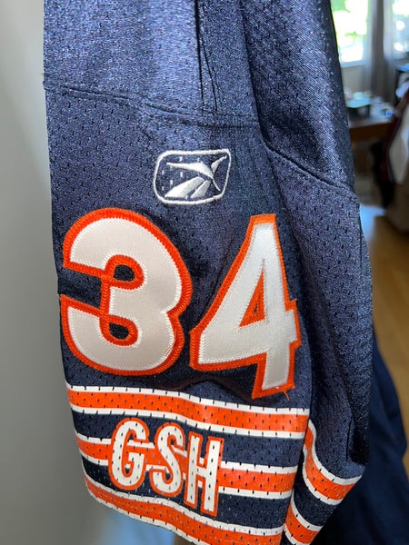 80s Chicago Bears 34 Walter Payton GSH Football NFL T-shirt 