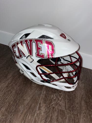 2022 Denver Pioneers White/Home Warrior Burn Helmet