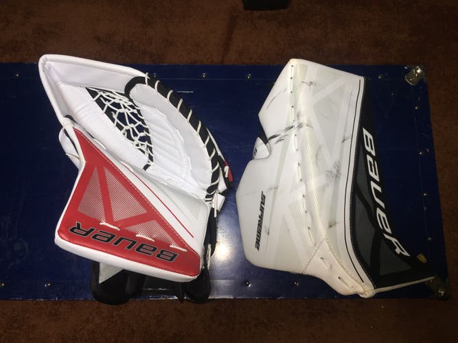 Used Bauer  Supreme S170  Glove and Blocker