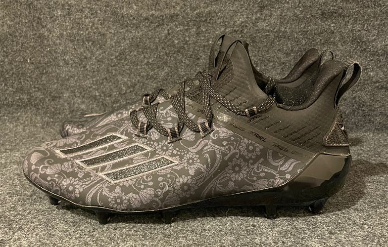 Men’s Adidas Adizero Young King Floral Black Football Cleats EH2723  Size 9.5