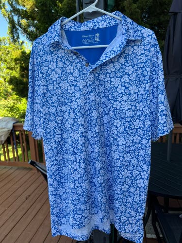 Straight Down Golf Polo Size Large