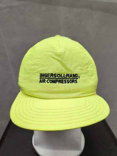 Vintage IngersollRand Air Compressors Yellow Snapback Hat MUSA