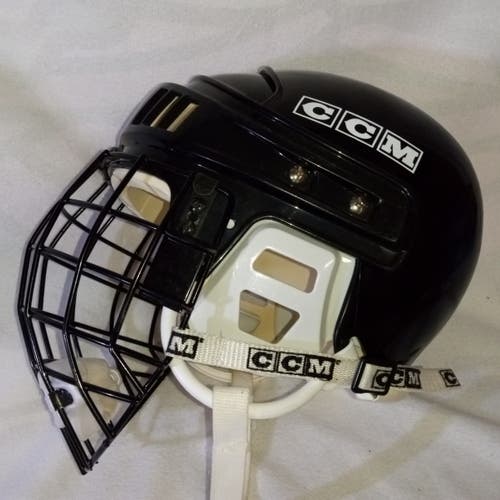Vintage Black CCM M-HT2 Hockey Helmet 7 to 7 5/8 with cage