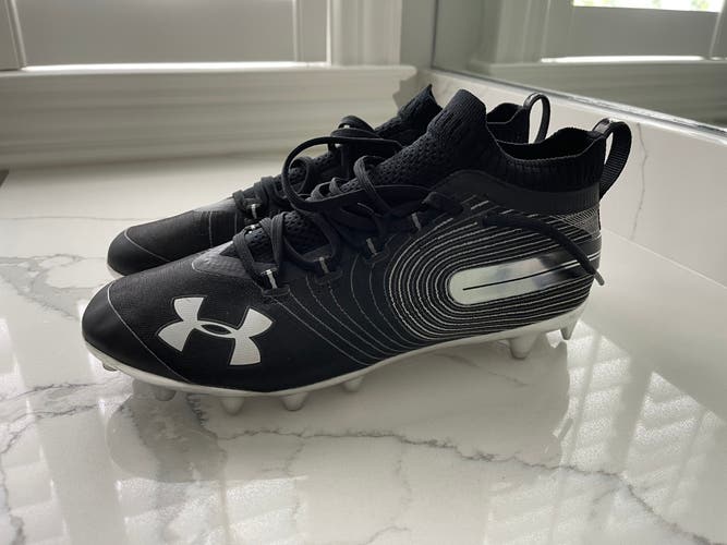 Black Adult Molded Cleats High Top Spotlight