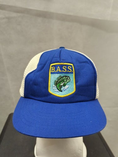 Bass Fishing Hat Snapback Cap Vintage 90s East Harbor State Park Ohio Tan  Green