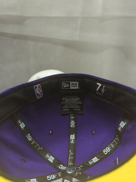 New Era 59FIFTY NBA Hat Los Angeles Lakers Kobe Bryant Legends Dark Purple Cap 7 1/8