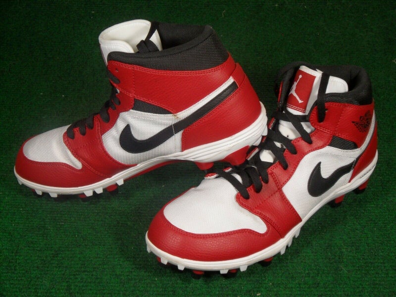 Used Men's Size 11.5 (Women's 12.5) Molded Cleats Air Jordan High Top