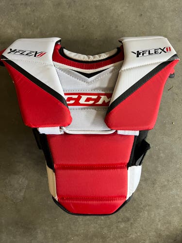 Used L-XL CCM YTFlex 2 Youth Goalie Chest & Arm Protector