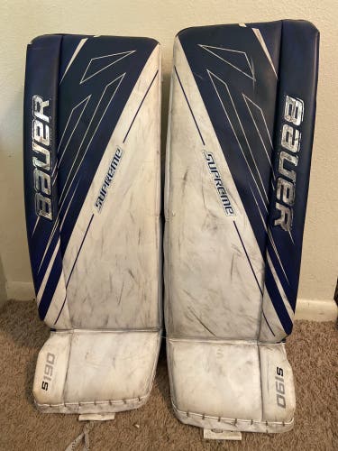 Used 31" Bauer  Supreme S190 Goalie Leg Pads