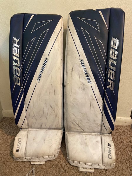 Used 31" Bauer Supreme S190 Goalie Leg Pads