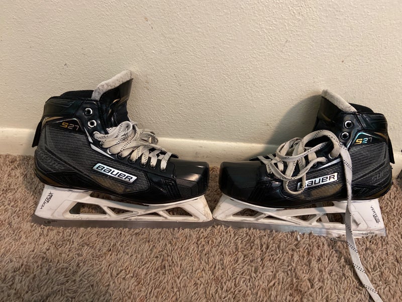 Used Bauer Regular Width Size 9 Supreme S27 Hockey Goalie Skates