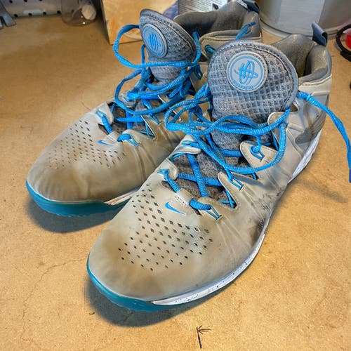 Blue Men's Turf Cleats High Top Huarache