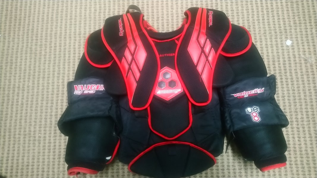 Used XL Vaughn VE8 Pro Carbon Goalie Chest Protector Pro Stock