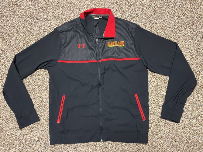 Maryland Team Issued Under Armour Black Jacket Size Large