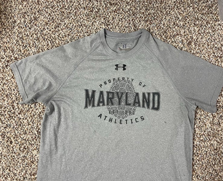 Maryland Athletics Under Armour Shirt Gray Size Medium